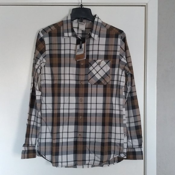 🆕 The North Face Men's L/S Hayden Pass 2.0 Shirt, SM-Vintage White Heritage P. - Picture 4 of 12